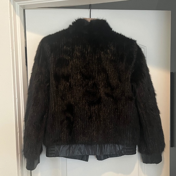 Vintage Reversible Leather and Fur Jacket - Picture 2 of 5